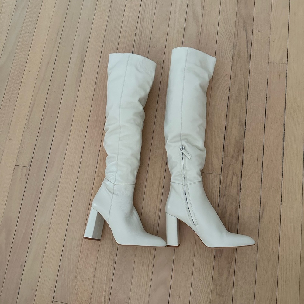 Zara Leather Boots Made in Spain